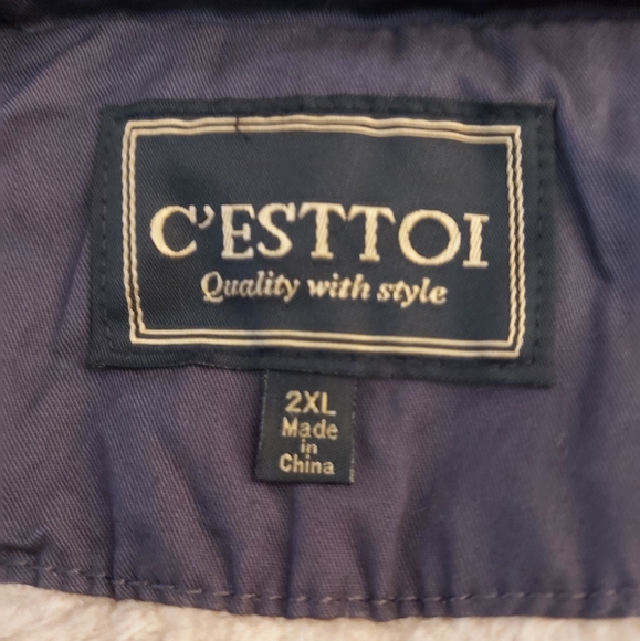 Born To Explore Jacket from Chic Soul, Navy, Hooded, Size 2x - Picture 5 of 7